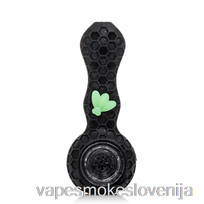 Vape Petrol Stratus Bee Silikonska žlička Svetleči Panter (bleščeče črna / Uv Zelena čebela)